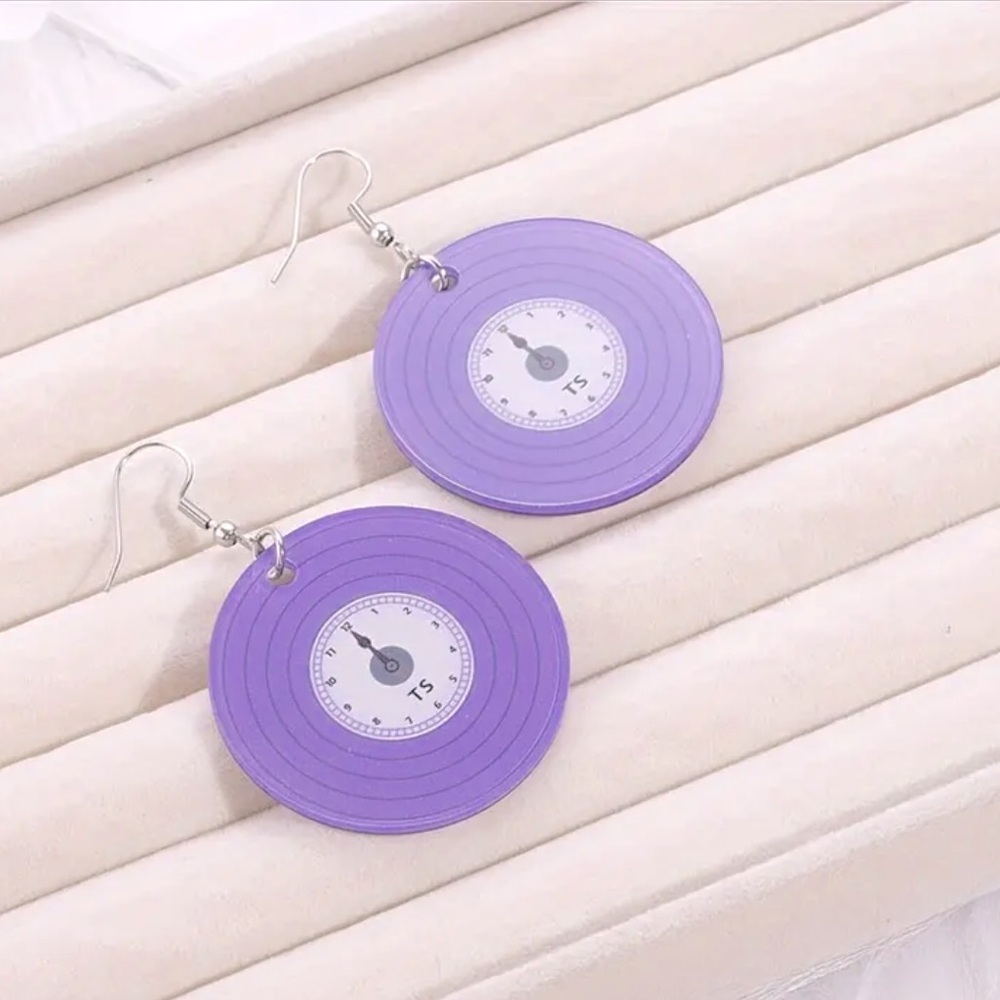 💛Taylor Swift Inspired Midnight Design Music Theme Dangle Earrings Jewelry